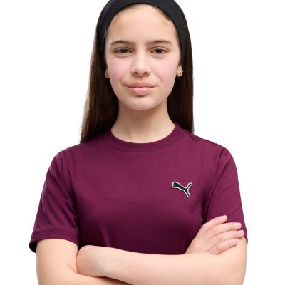4. Puma Cls Badge Cat Tee Purple Kids T-Shirt 694700 41