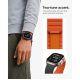 9. Spigen Athlex Air M Strap for Apple Watch 44/45/46/49 mm - Black and Orange