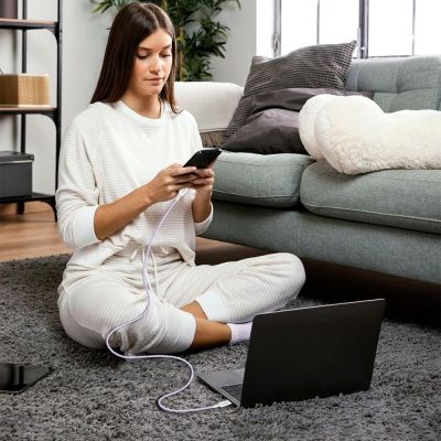 6. Tech-Protect Ultraboost Lite Lightning Cable PD60W/3A 2m - Purple