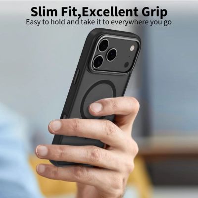 3. Tech-Protect MagEdge MagSafe Case for iPhone 17 Pro Max - Matte Black