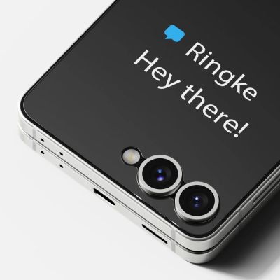 5. Ringke Cover Display Easy Slide Tempered Glass 2-pack for Samsung Galaxy Z Flip 7 - Transparent