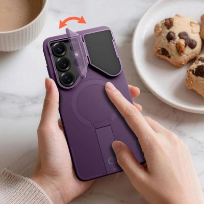 5. Tech-Protect Kevlar Aura MagSafe Case for Samsung Galaxy S26 Ultra - Purple