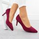 10. Women's fuchsia suede pumps, Sergio Leone 1336