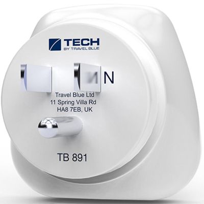 2. TRAVEL BLUE Travel Adapter SCHUCKO -> USA