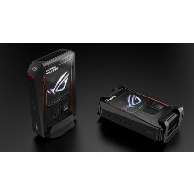 154. ASUS ROG NUC RNUC15JNK9X28AA2 Intel Core Ultra 9 275HX 32 GB DDR5-SDRAM 2 TB SSD NVIDIA GeForce RTX 5080 Windows 11 Home USFF Mini PC Black
