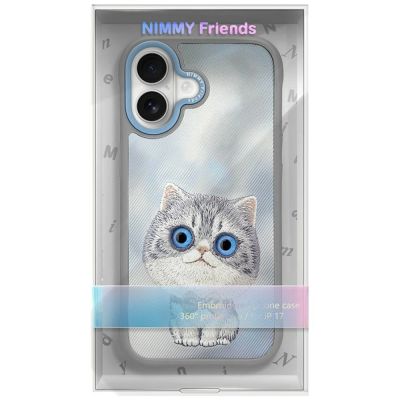 9. Nimmy Big Eyed Pet 2.0 Cat Case for iPhone 17 - Gray
