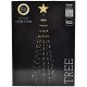 6. DECORATIVE CHRISTMAS TREE 154 LED SUPER WARM WHITE 150 CM REMOTE CONTROL BLACK FRAME