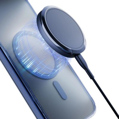 24. 3mk Frosty MagCase Blue Case for Apple iPhone 15 Pro - Blue