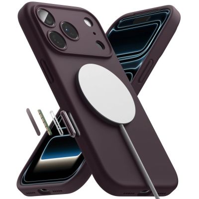 5. Ringke Silicone MagSafe case for iPhone 18 Pro Max - dark cherry
