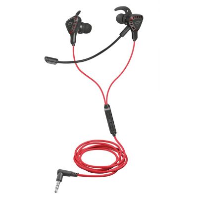 2. TRUST GXT 408 Cobra headphones with microphone, black and red