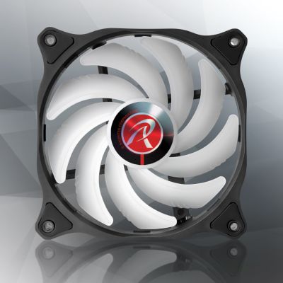 8. RAIJINTEK EOS 12 RBW ADD Motherboard, Processor Fan 12 cm Black, White 2 pcs.