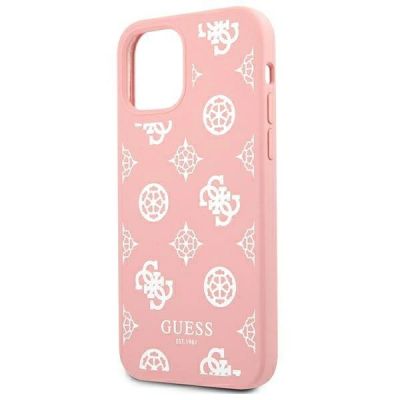 6. Guess GUHCP12LLSPEWPI iPhone 12 Pro Max 6.7" pink/pink hard case Peony Collection