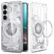 2. Spigen Ultra Hybrid Mag MagSafe Case for Samsung Galaxy S26+ Zero One - Clear and White