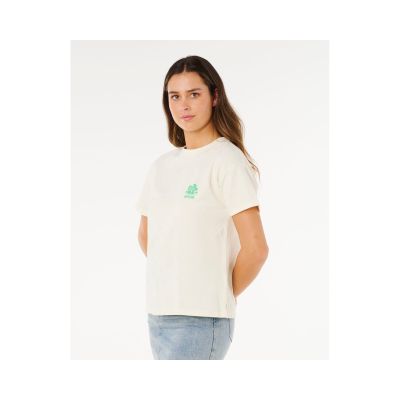 2. RIP CURL Surf Puff Party Pack Relaxed Beige Women's T-Shirt