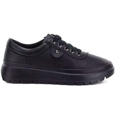 2. Comfortable black women's leather shoes Vinceza 79367