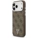2. Guess 4G Triangle Logo MagSafe Case for iPhone 18 Pro Max / 17 Pro Max - Brown & Silver