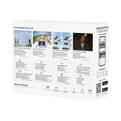 6. Baseus Security X1 Pro Dual Camera 3K Outdoor Camera - White
