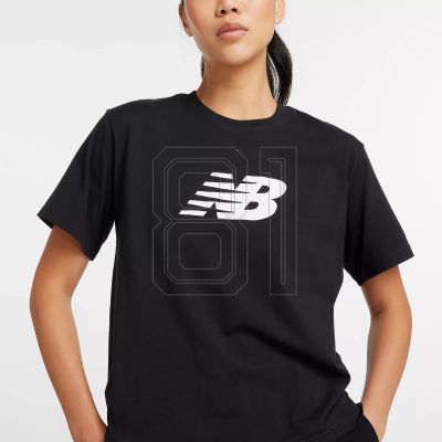 7. New Balance Sport Jersey Relaxed Logo W T-shirt WT43583BK