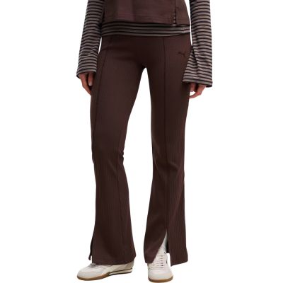 Puma Rib Flared Women's Leggings Brown 694028 33