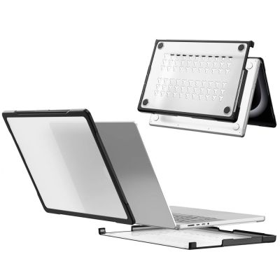 5. Tech-Protect Velar Case for MacBook Pro 14" 2021 / 2023 / 2025 / 2026 - Transparent Black