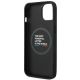 7. Case BMW BMHMP14M22PTDK iPhone 14 Plus 6.7 "black / black Leather Stamp Tricolor Magsafe