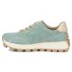 4. Leather platform sneakers in green Filippo DP7498