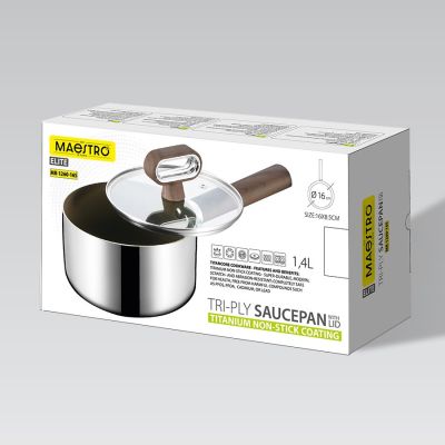 6. TITANCORE saucepan with lid 16 cm, 1.4 L MR-1260-16S MAESTRO