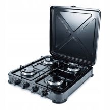 PROMIS GAS STOVE KG400C, 4-BURNER, BLACK