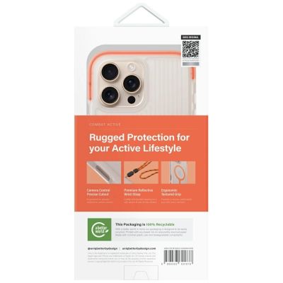 6. Uniq Combat Active Magclick Charging Case for iPhone 16 Pro Max - Orange