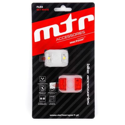 11. Meteor Flex 31528 Bike Light Set
