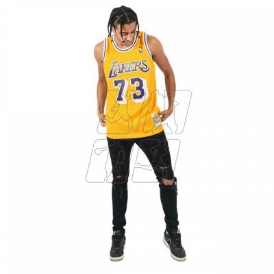 4. Mitchell &amp; Ness Los Angeles Lakers NBA Swingman Jersey Lakers 1998 Dennis Rodman M SMJYCP20064-LALGOLD98DRD