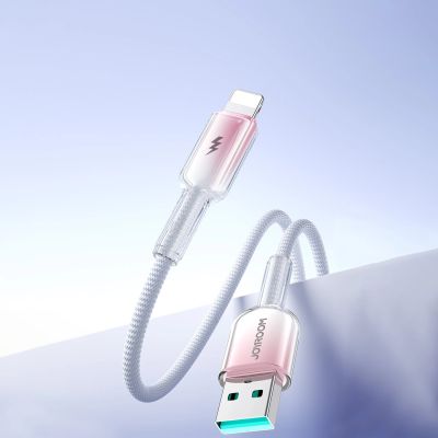 10. Joyroom S-A42 Crystal-Clear Series 3A USB-A - Lightning cable 1.2m - white