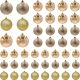 14. DECORATIVE PLASTIC BAUBLE SAFE 46 PCS MICA COPPER