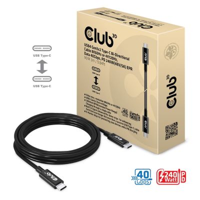 5. CLUB3D CAC-1579 USB Cable USB4 Gen 3x2 3m USB C Black
