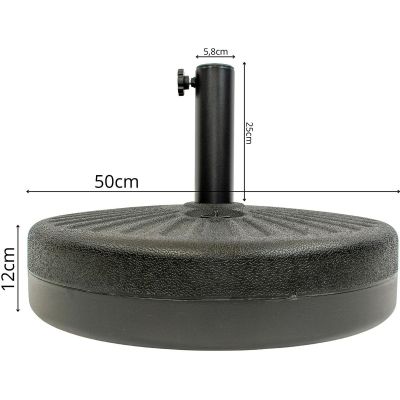 11. BASE FOR GARDEN UMBRELLA 22KG SASKA GARDEN