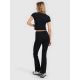 2. Women's knit leggings with flared legs 4F 4FRAW25TTIGF320-20S