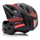 4. Meteor Lupus S Full-Face Bike Helmet 48-52 cm Black/Red