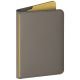 4. Uniq Belmont RFID Blocking Passport Case - Grey/Yellow