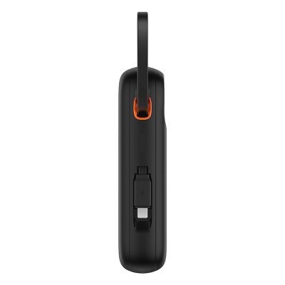 3. Baseus QPow 2 30W 10000mAh Power Bank with Built-in USB-C Cables - Black