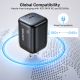 22. UNITEK 2X GAN 45W CHARGING UNIT, 2XUSB-C PD 3.0, QC, BLACK