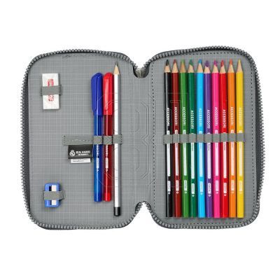 11. Real Madrid double filled pencil case with accessories 28 pcs 412554854