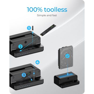 5. ICY BOX IB-2914MSCL-C31 USB 3.2 Gen 2 (3.1 Gen 2) Type-C Black