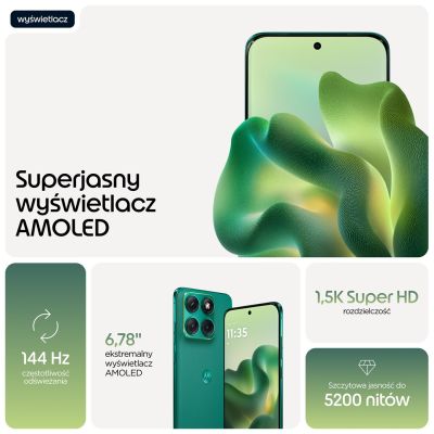 19. Motorola Moto Edge 70 Fusion 5G 8/256 GB Sport Green Smartphone