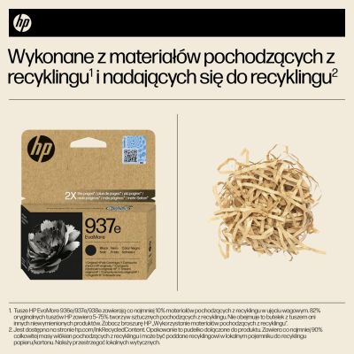 4. HP Original Black Ink Cartridge 937e EvoMore