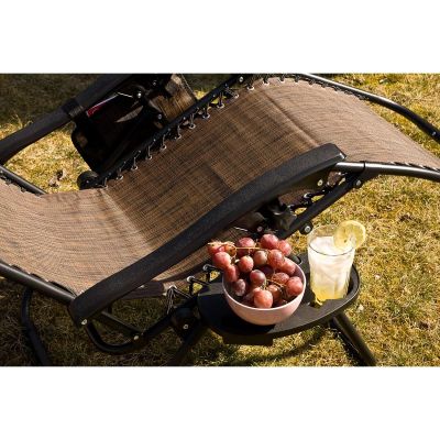 19. FOLDABLE GARDEN DECHAIR WITH CANOPY 173X52/65X110CM BROWN