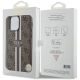 8. Guess 4G Printed Stripes MagSafe case for iPhone 15 Pro Max - brown