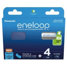 PANASONIC ENELOOP AA 2000mAh 4 pcs + CASE