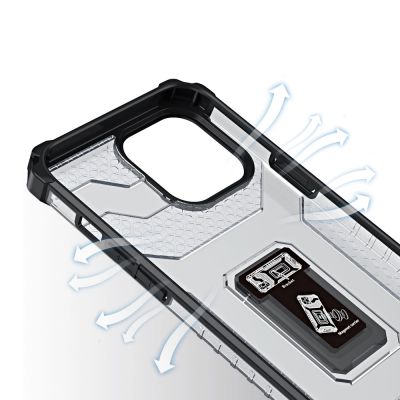 5. Crystal Ring Case Kickstand Tough Rugged Cover for iPhone 13 Pro Max blue