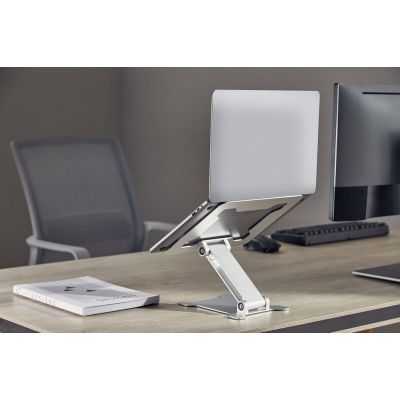 3. GEMBIRD FOLDABLE NOTEBOOK STAND 15.6" SILVER