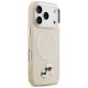 4. Karl Lagerfeld Karl & Choupette Pins MagSafe Case for iPhone 17 Pro Max - Beige